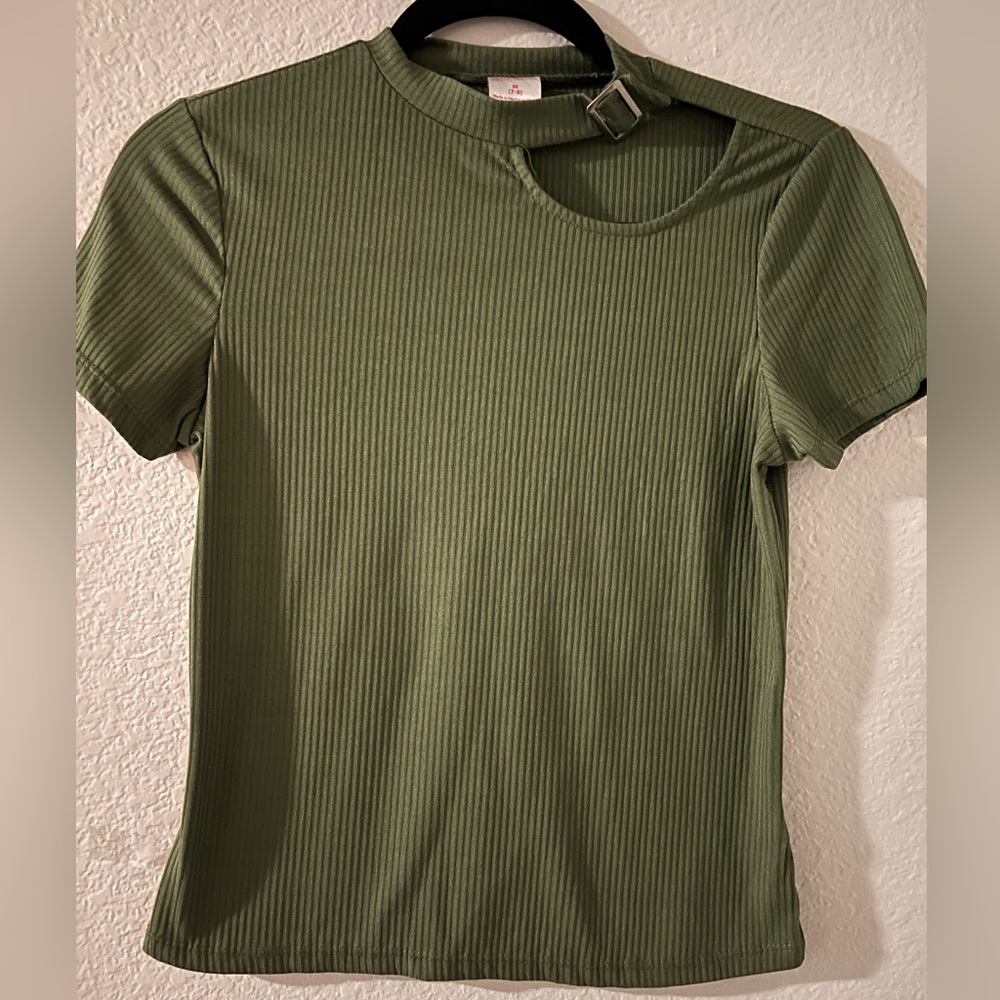 Green blouse
